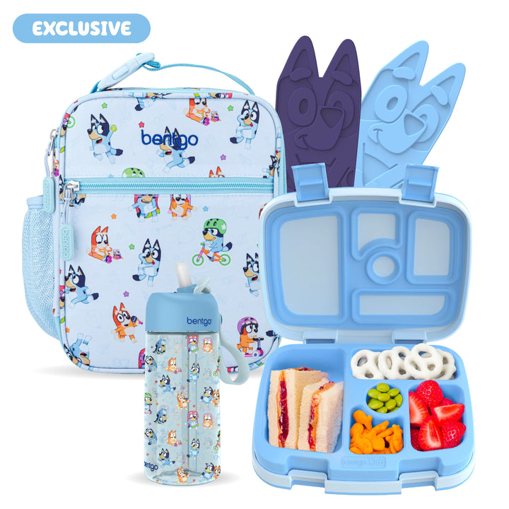 Bentgo + Bluey Kids Prints 5-Piece Lunch Box Set M5