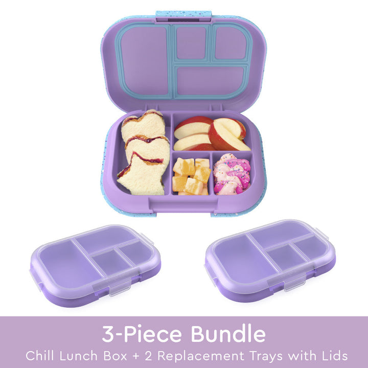 Bentgo Chill Kids Lunch Box & 2 Extra Trays with Lids X4