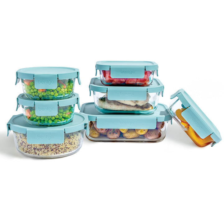 Bentgo Glass Leak-Proof Food Storage Set (14-Piece) C7