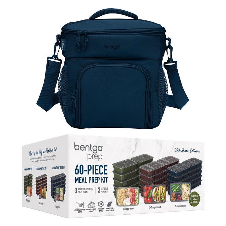 Bentgo Prep Deluxe Bag & 60-Piece Meal Prep Container Set E5